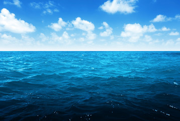 perfect sky and tropical ocean