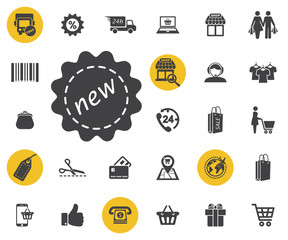 Price Label New icon. Simple shopping icons set. Universal shopping icon to use for web and mobile UI, set of basic UI shopping elements.