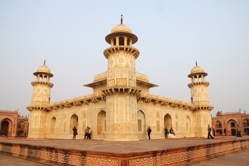 Fototapeta na wymiar Tomb of Itimad, Agra City, Delhi. Indai. 2012, January, 1st