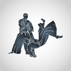 aikido vector logo icon illustration