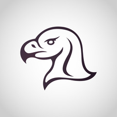 Eagle vector logo icon illustration