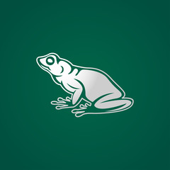Frog vector logo icon illustration