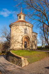 Fototapeta na wymiar St. Martin Rotunda in Vysehrad fort, Prague, Czech Republic
