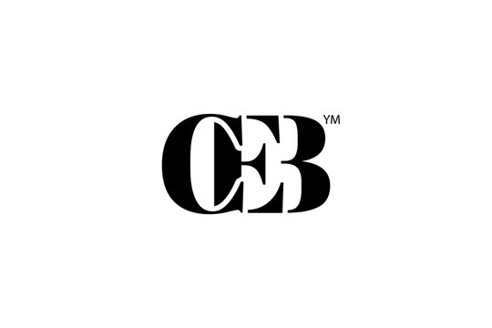 CEB Logo Branding Letter. Vector graphic design. Useful as app icon, alphabet combination, clip-art, and etc.