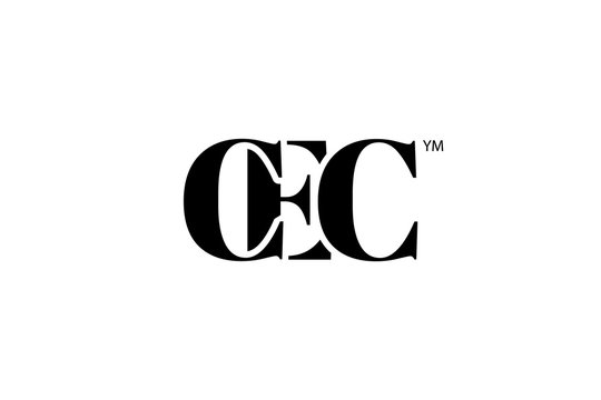 CEC Logo Branding Letter. Vector graphic design. Useful as app icon, alphabet combination, clip-art, and etc.
