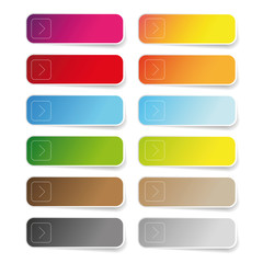 Obraz premium Empty color label set