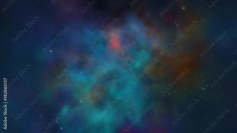Wall mural abstract scientific background - galaxy and nebula in space. space nebula, for use with projects on 