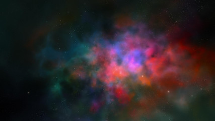 Fototapeta na wymiar Abstract scientific background - galaxy and nebula in space. Space nebula, for use with projects on science, research, and education, illustration. 