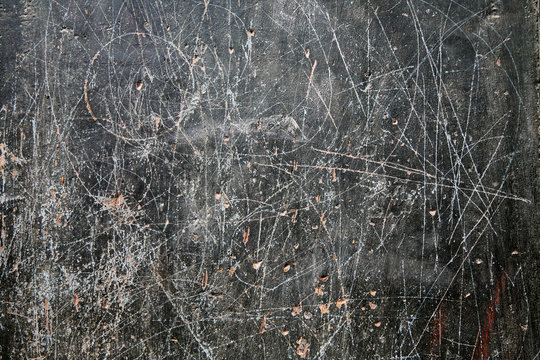 Zerkratzte Wand