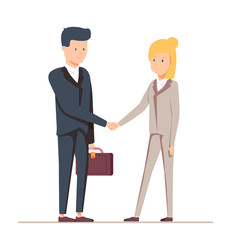 Businessmen shake hands isolated on white background. Businessmen came to an agreement and completed the deal