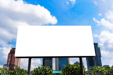 Blank billboard for new advertisement