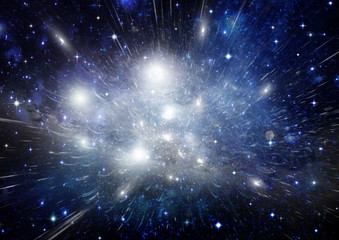 Fototapeta premium galaxy in a free space