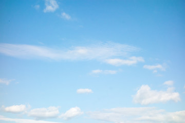 Blue sky and white cloud