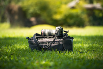 Camera and backpack