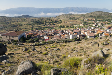 Fototapeta na wymiar SanJuan de la Nava y Sierra de Gredos. Avila