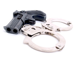 Gun and Handcuffs