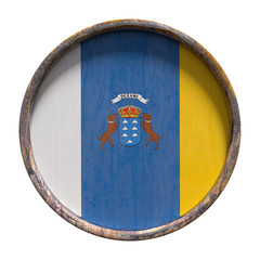 Fototapeta premium Old Canarias flag