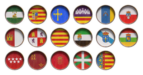 Spain autonomous community flags