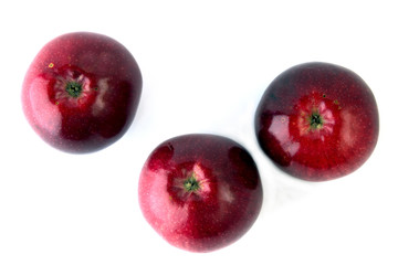Red apples isolated