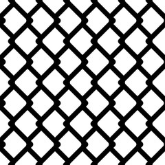 Fototapeta premium Vector seamless texture. Modern geometric background. Monochrome repeating pattern. Tile with squares.