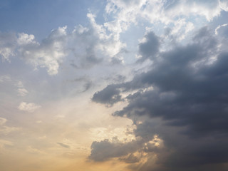 blue sky and clouds