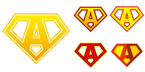Super hero Logo Letters Superhero Alphabet