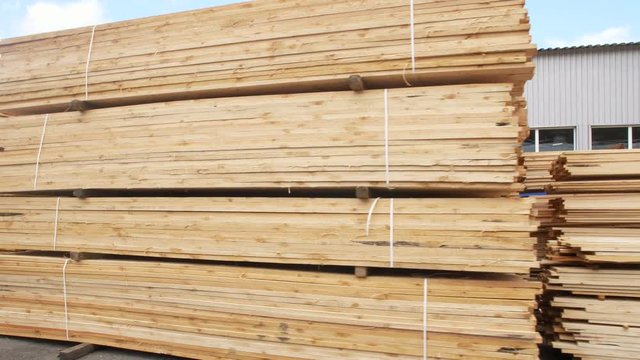 Wood factory stock and lumber board with nature business export