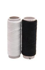 colored sewing thread isolated
