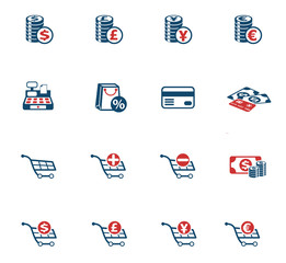 e-commerce color icon set