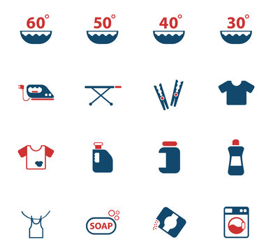 laundry icon set