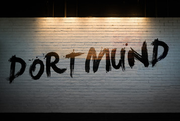 Dortmund concept graffiti on wall - 182881757