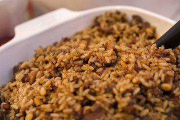 Wild Rice with Bacon and Raisins