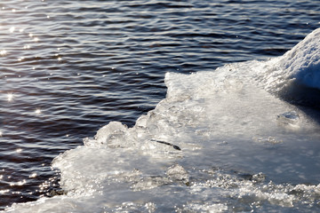 Beach water ice
