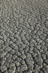 Textured dry cracked land after drought, natural disaster
