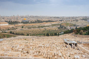 Jewish Cemetery on the Mount of Olives, including the Silwan necropolis is the most ancient...