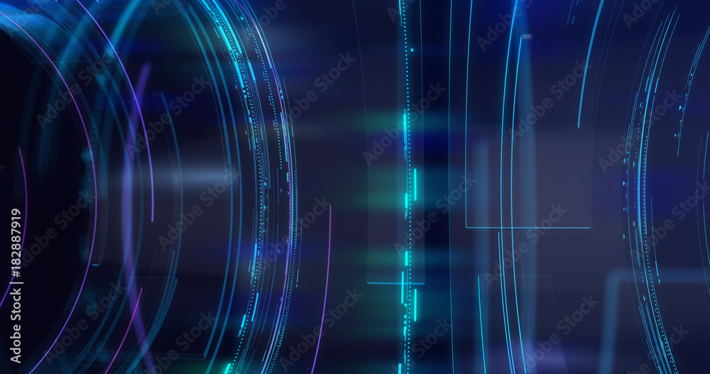 Poster graphical modern digital world news studio background. abstract digital world with digital binary co