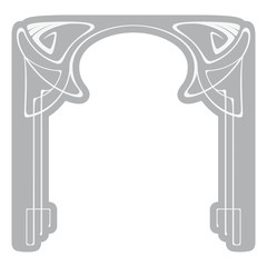 Vector art nouveau frame.