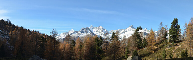 Bergpanorama Zermatt