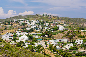 Fototapeta na wymiar Kambos village is a traditional village on the island of Patmos, Greece