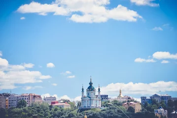 Fototapeten St.-Andreas-Kirche in Kiew © badahos
