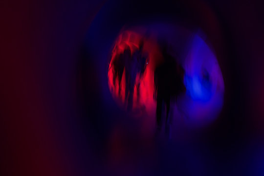 Dream Sequence In Abstract Tunnel To Heaven Or Hell. Possible Out Of Body