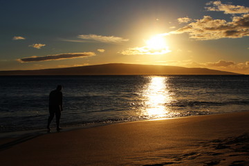 Naklejka premium Maui Sunset