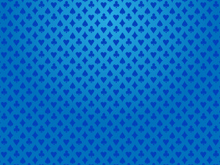 Poker background suits vector blue