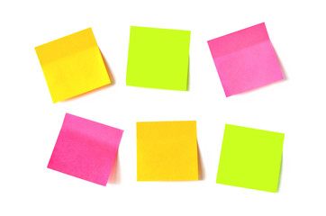 Paper sticker set isolated