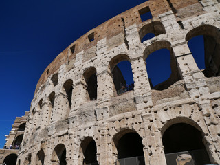 The Colosseum at Rome, Italy