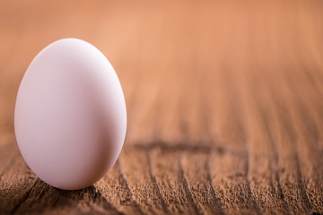 eggs on old wood background