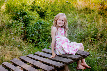 Girl in the forest