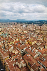Scenic Skyline View of Florence Firenze City