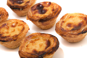 Famous Portuguese egg pastry tart