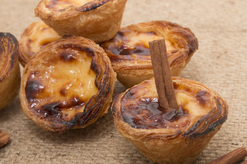 Famous Portuguese egg pastry tart